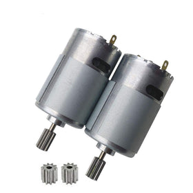 Weelye RS550 12V motor close-up for ride-on cars, highlighting power-ready design.