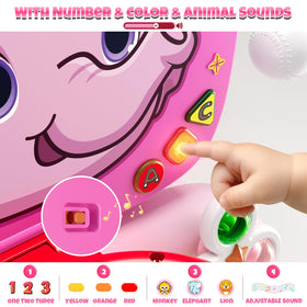 Wee Wonders ball pump and balls for easy setup and independent play.