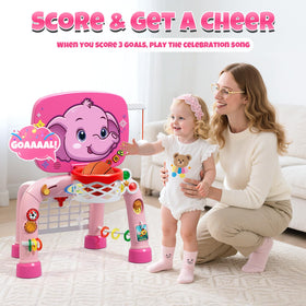 Wee Wonders toddler soccer goal invites kicking play and spatial awareness.