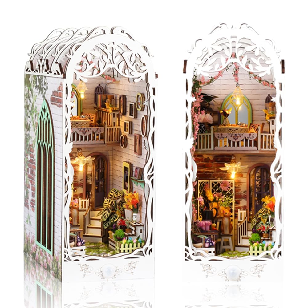 Wefaouse DIY Book Nook Kit cover art, a charming miniature world for your shelf decor