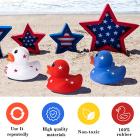 Wehhbtye 36-pack patriotic ducks for party decor
