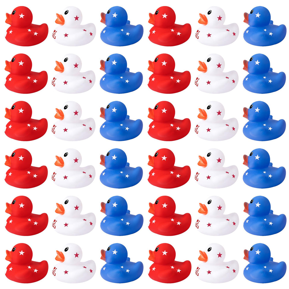 Wehhbtye patriotic duck red with US map, ideal for pool decor