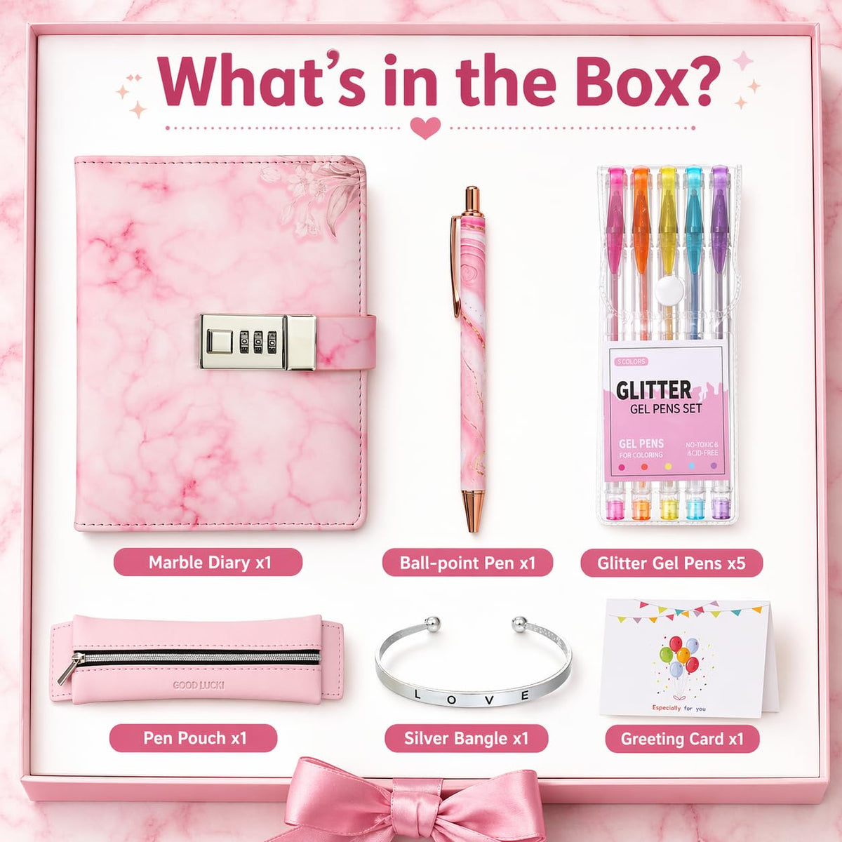 WeiAlico attached pen pouch keeps colors handy during school or travel.