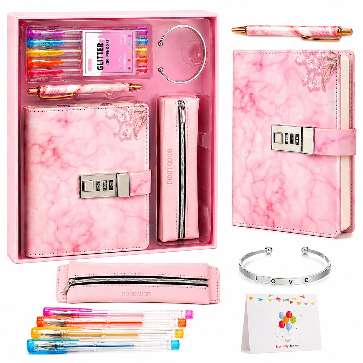 WeiAlico secret diary with pink lock cover promotes private journaling for girls.