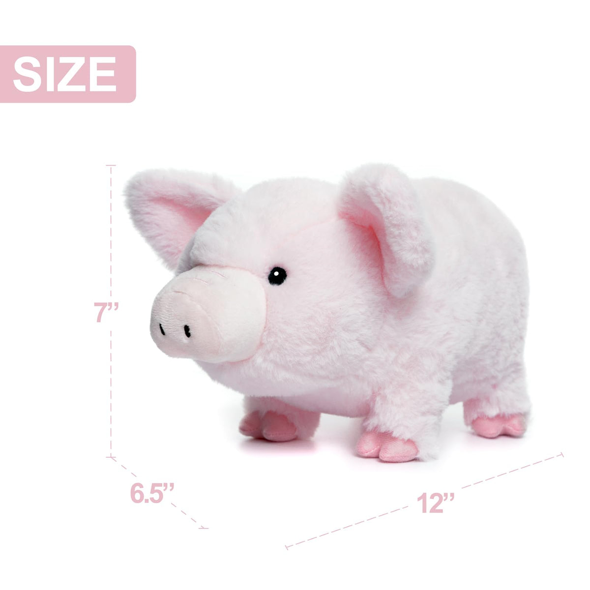 WEIGEDU 12-inch plush, portable companion for travel and naps.