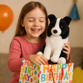 WEIGEDU 12-inch dog plush perfect for kids bedroom decor and comfort