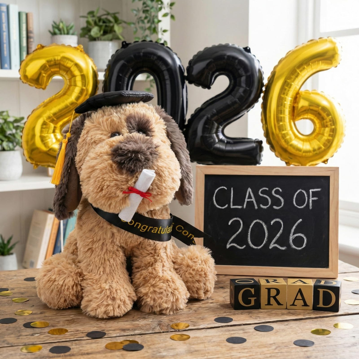 WEIGEDU 12-inch graduation plush toy for keepsake memories