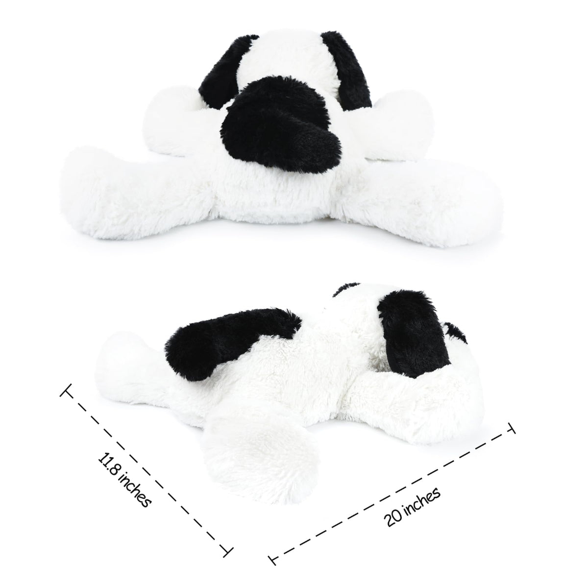 WEIGEDU large huggable 20-inch dog plush for travel and sleep