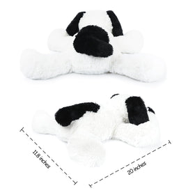 WEIGEDU large huggable 20-inch dog plush for travel and sleep