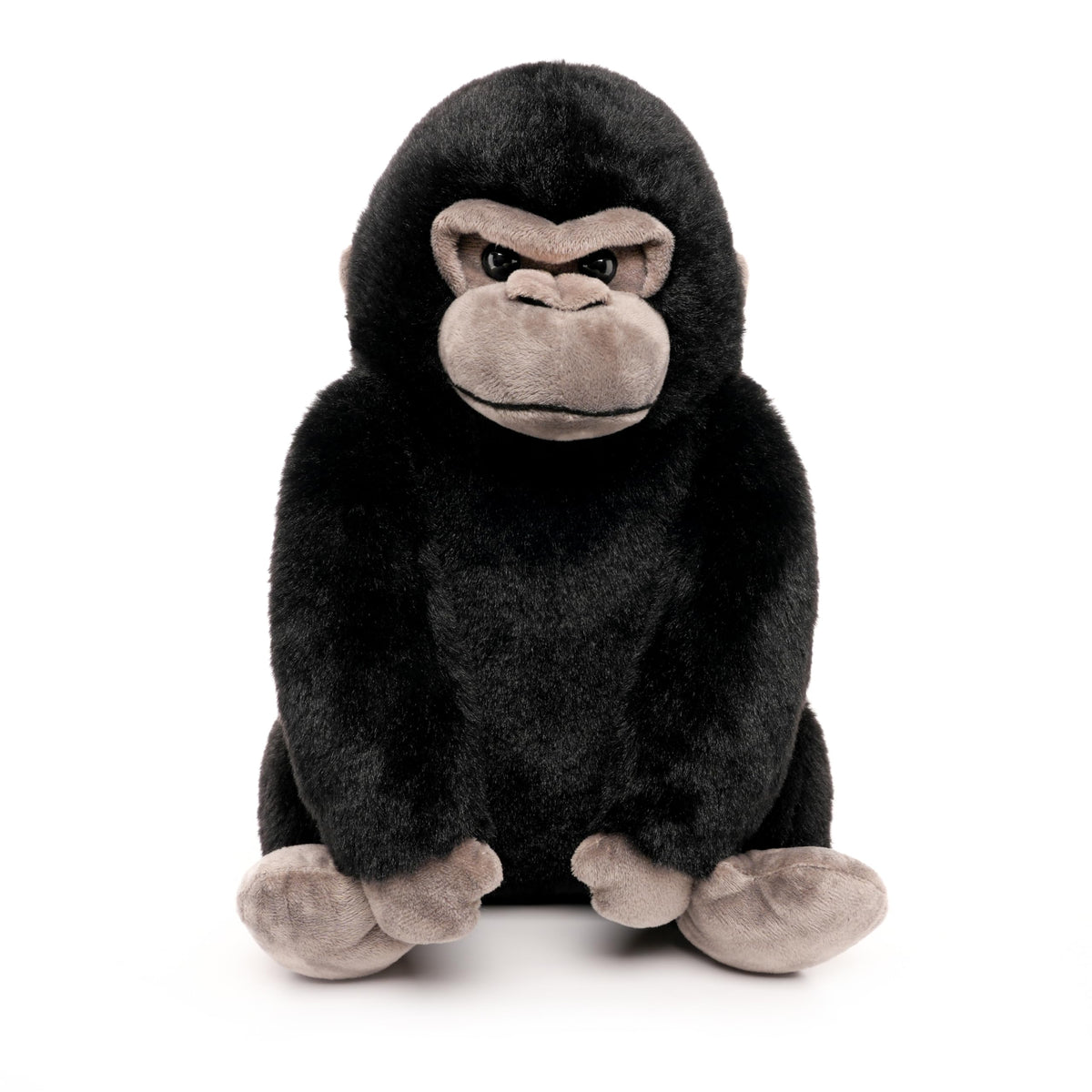 WEIGEDU black gorilla stuffed animal 12in for cuddling and imaginative play