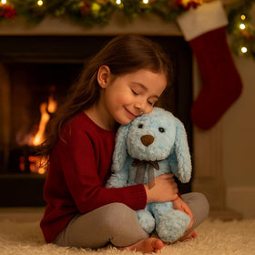 WEIGEDU blue goldendoodle plush gift-ready packaging for special occasions