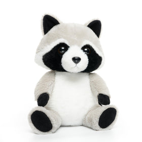 WEIGEDU Coon raccoon plush face close-up, showcasing lifelike markings.