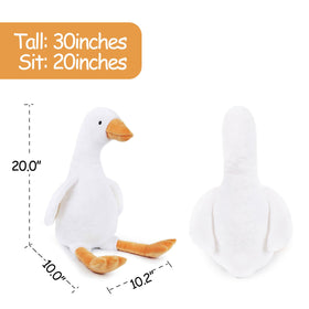 WEIGEDU goose plush room-snuggle companion for kids