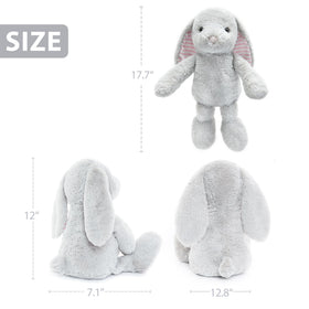 Durable stitching on WEIGEDU bunny supports repeated use.