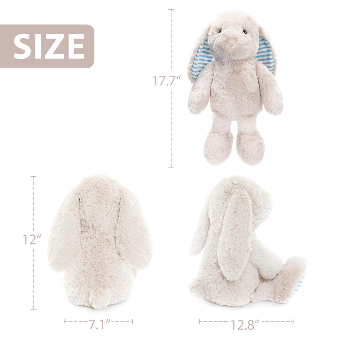 WEIGEDU cozy kids room decor bunny plush accent