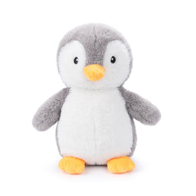 WEIGEDU King Penguin front view, 12-inch plush perfect for cuddling.
