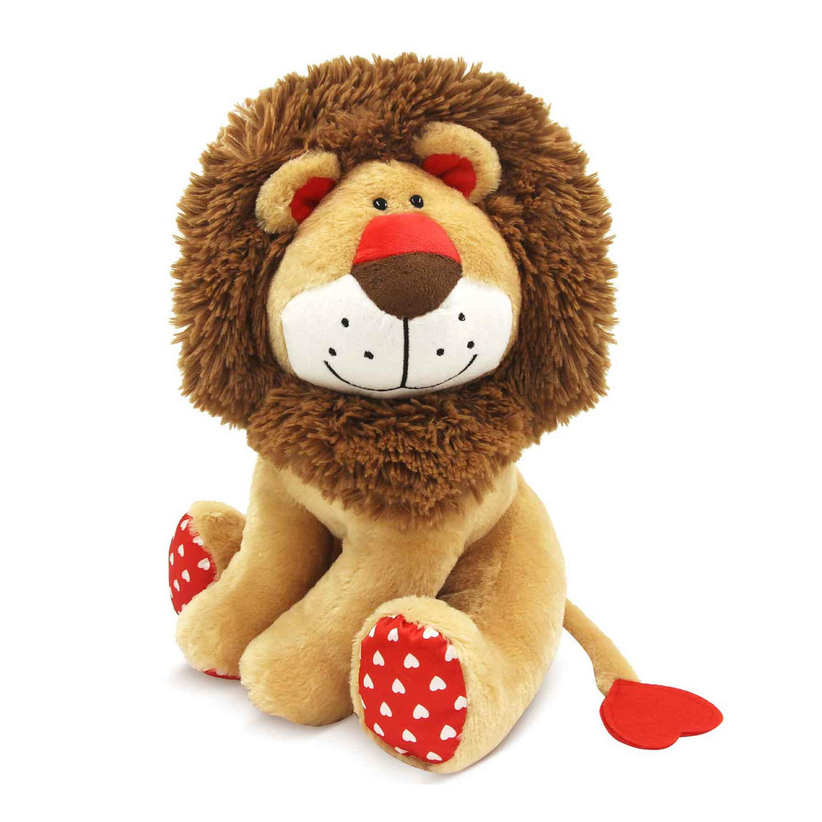 WEIGEDU Love Lion plush portrait highlights ultra-soft fur and inviting expression for cozy play.