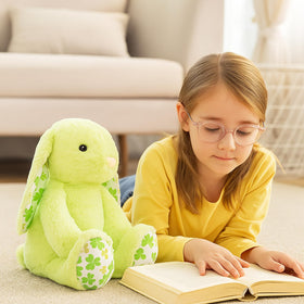 WEIGEDU machine-washable bunny plush simplifies cleanup after cuddly adventures.