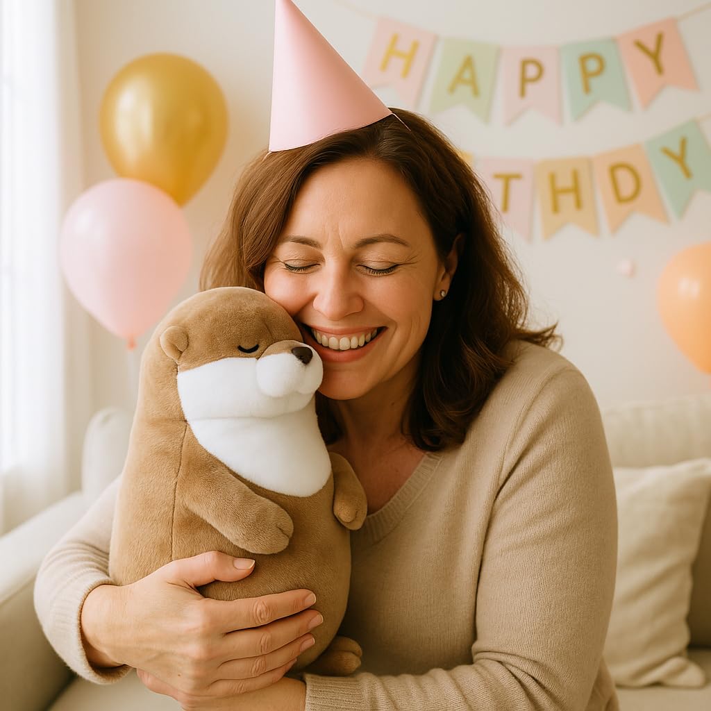 WEIGEDU Otter plush promotes imaginative play and storytelling moments.