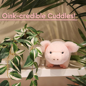 WEIGEDU pink piglet for playtime, nursery decor, and bedtime stories.