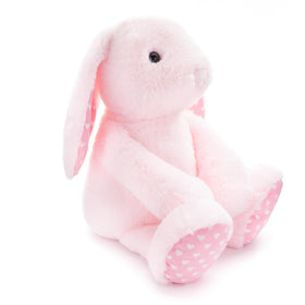 WEIGEDU pink rabbit bunny with floppy ears ready for cuddles.