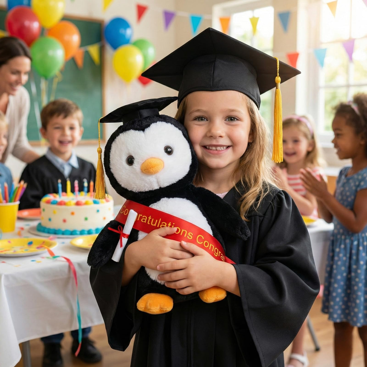 WEIGEDU penguin diploma tassel close-up, a playful yet meaningful graduation memento