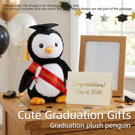 WEIGEDU soft-material penguin close-up, offering lasting comfort and cuddly companionship