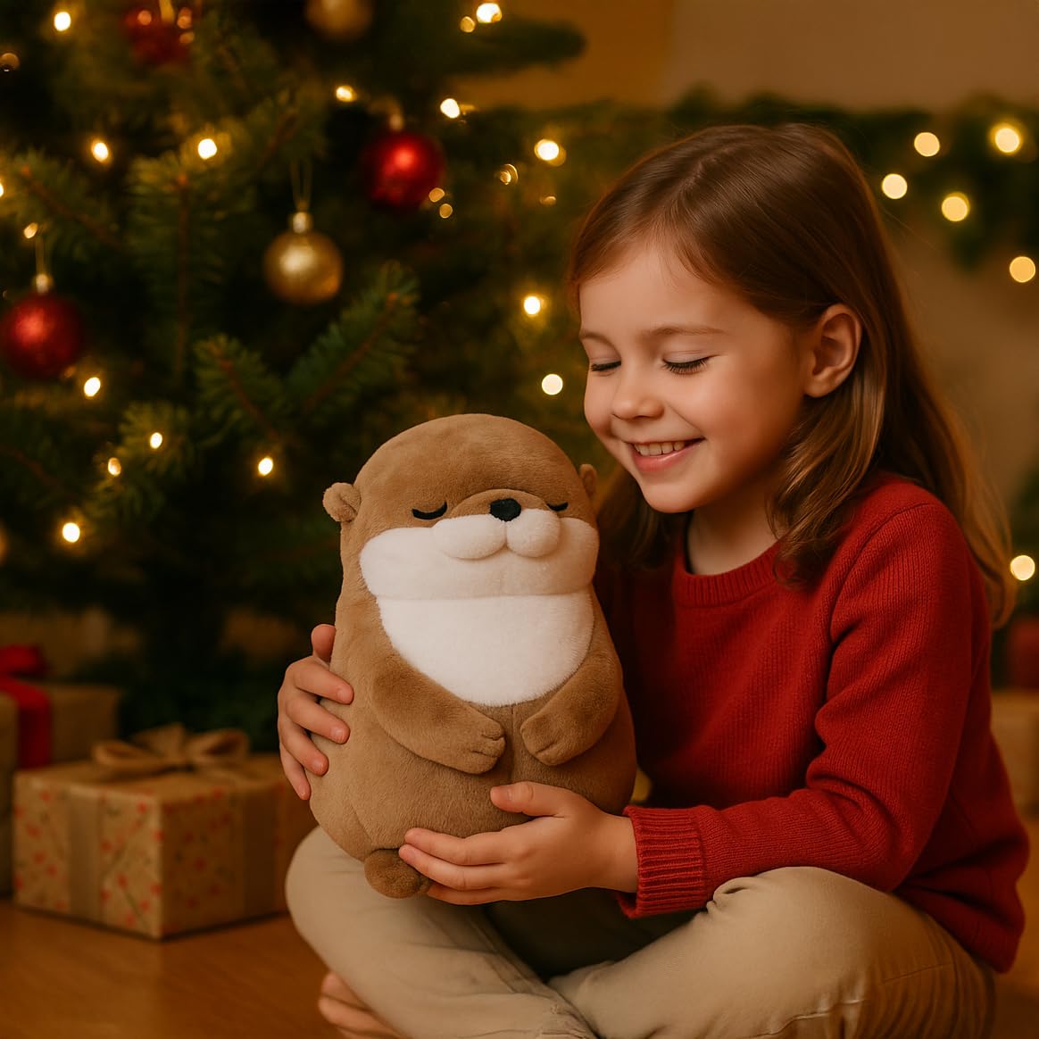 WEIGEDU Otter plush made with premium soft materials for comfort.