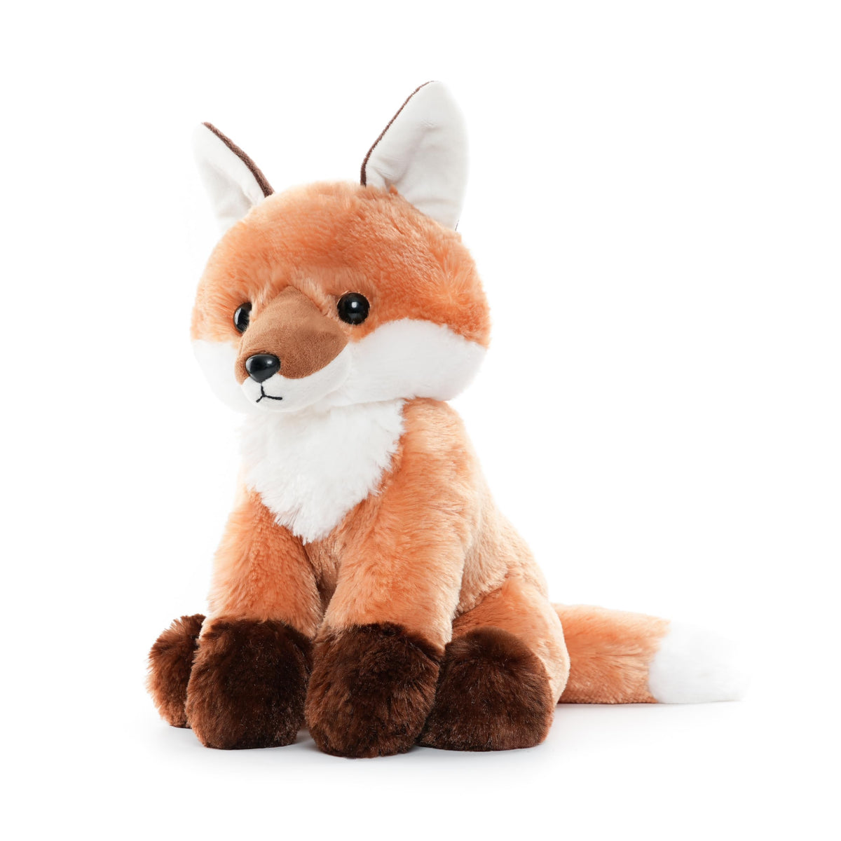 WEIGEDU red fox plush with bushy tail, perfect for playtime