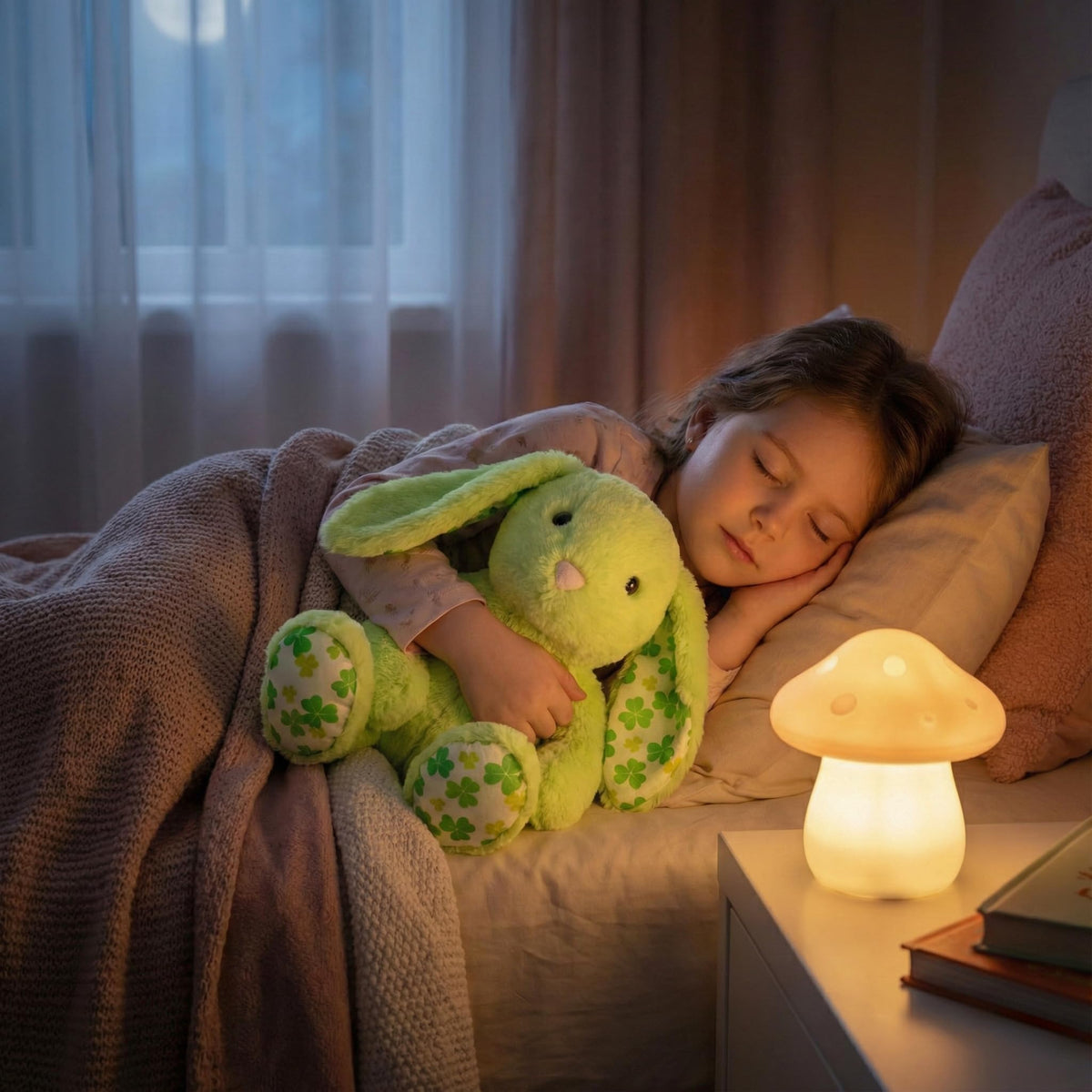 WEIGEDU safe-durable bunny toy provides long-lasting companionship for kids.