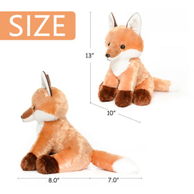 WEIGEDU soft fox plush for bedtime comfort and cuddling