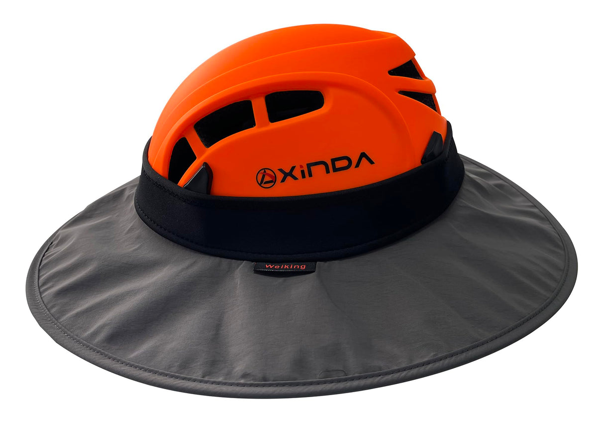 Weiking sun hat features full adjustability to fit various helmets