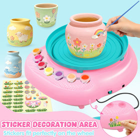 Weilem pottery tools set helps kids shape and refine their clay artworks.