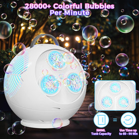 Weilim Bubble Machine design features ABS safety shell for durable kid play.