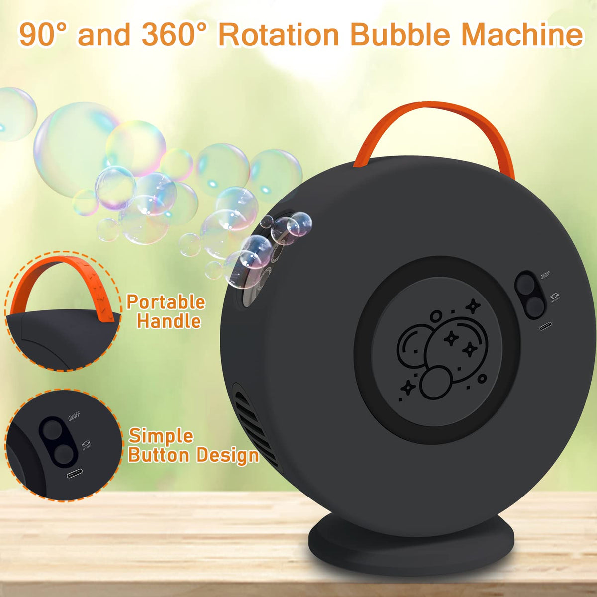 Weilim Bubble Machine battery pack powering long play sessions