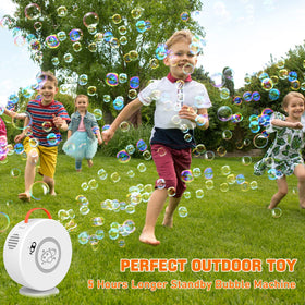 Weilim Bubble Machine is easy to use with two buttons.