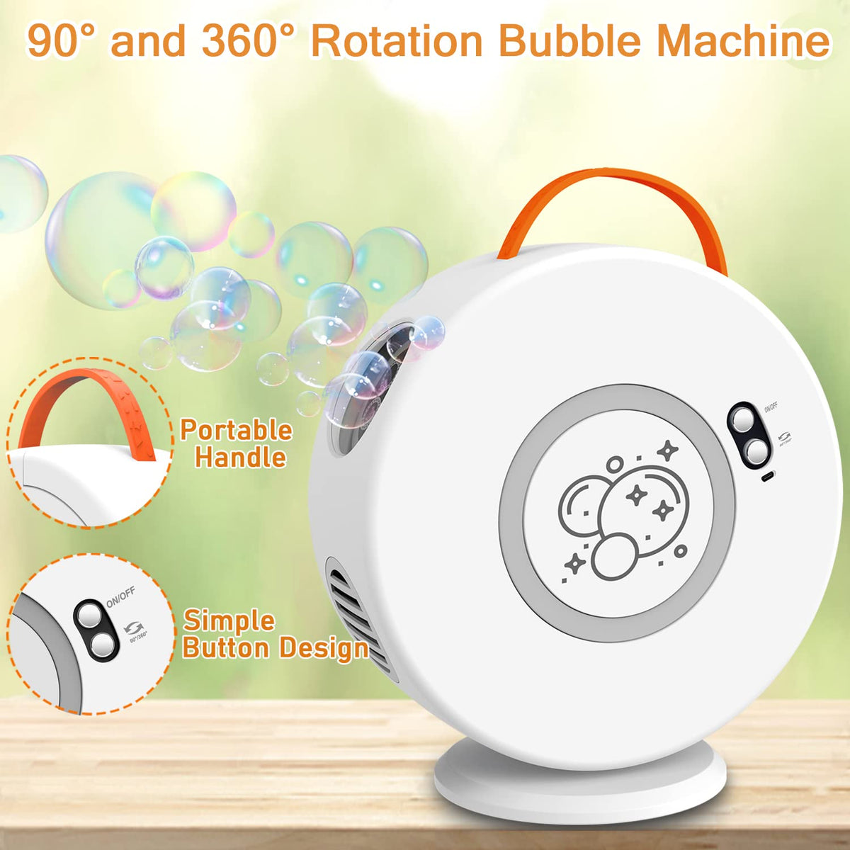Weilim Bubble Machine features a large tank for longer sessions.