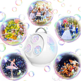 Weilim Bubble Machine ideal for outdoor play and kid-friendly celebrations.