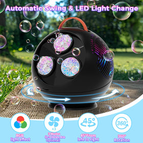 Weilim Bubble Machine uses safe ABS material and CPC-certified safety.