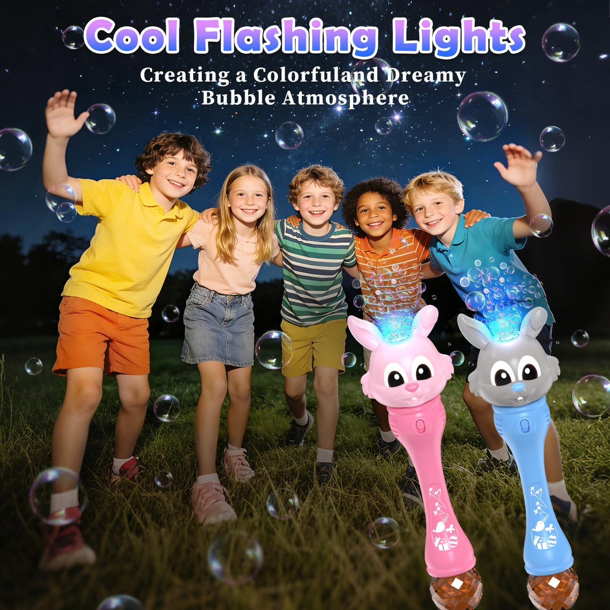 Weilim bunny wand assembly shows easy, safe setup for kids.