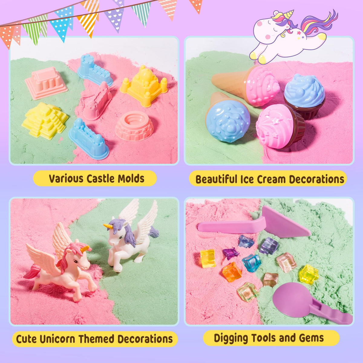 Weilim digging tools and wand support hands-on exploration and fine motor play.
