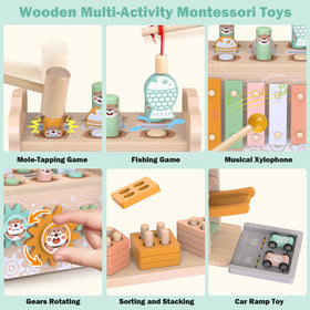 Weilim hammering xylophone activity boosts rhythm and hand-eye coordination.