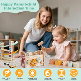Weilim wooden toy with smooth edges and non-toxic paint for safe play.