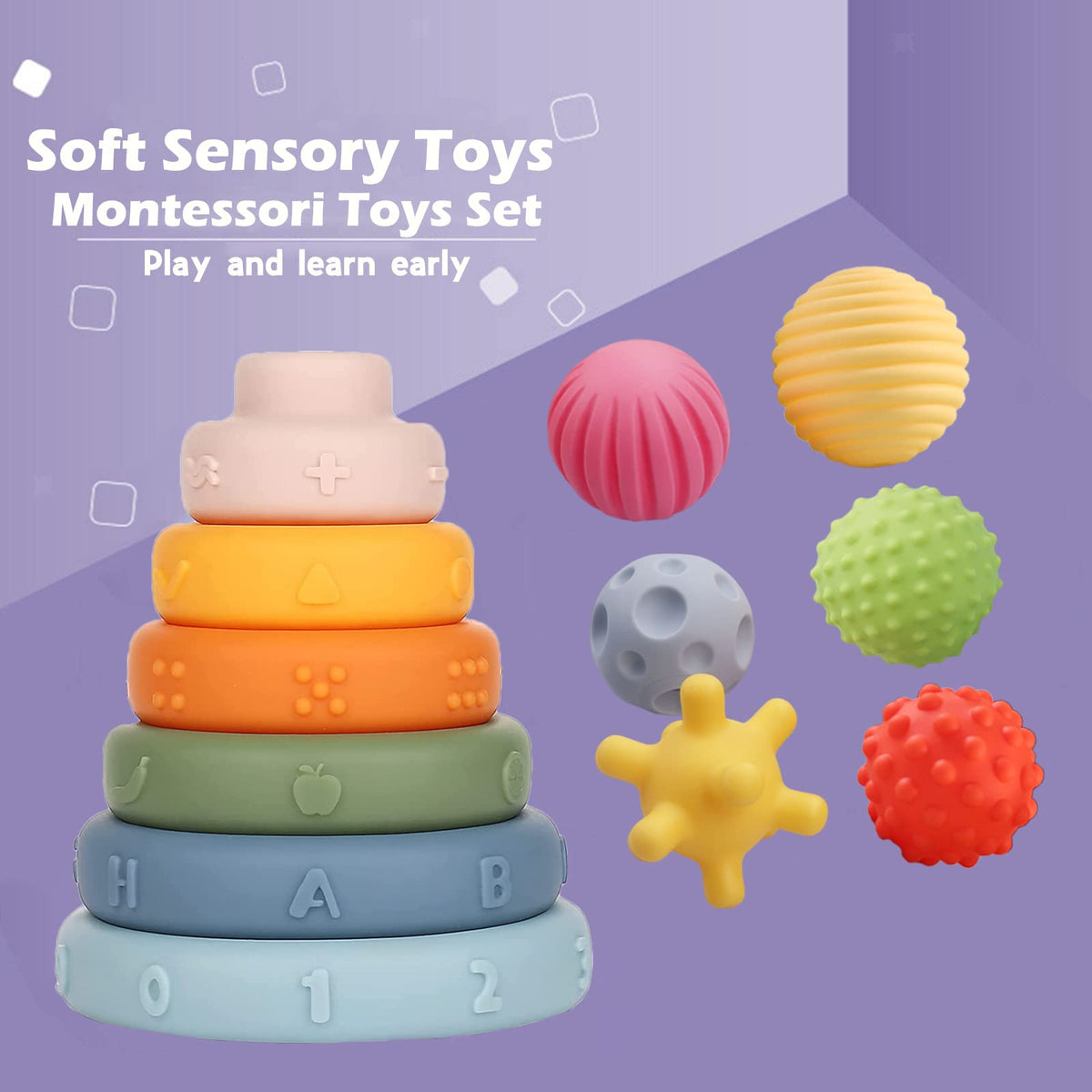 Weilim stacking rings encourage hand eye coordination and problem solving in toddlers
