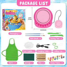 Weilim pottery wheel with 3 air-dry clay packs for quick modeling