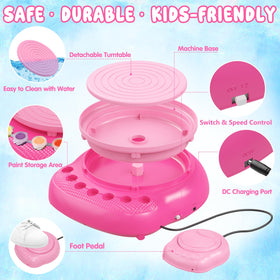 Weilim detachable turntable and apron help keep clothes clean
