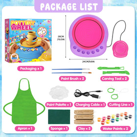 Weilim Pottery Wheel Kids Kit setup with beginner-friendly controls