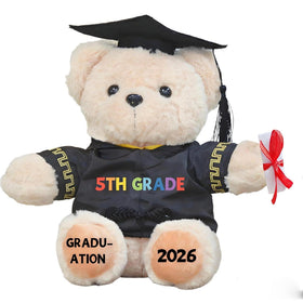Weimaro 5th Grade Graduation Bear, 9 inch, cuddly keepsake for kids