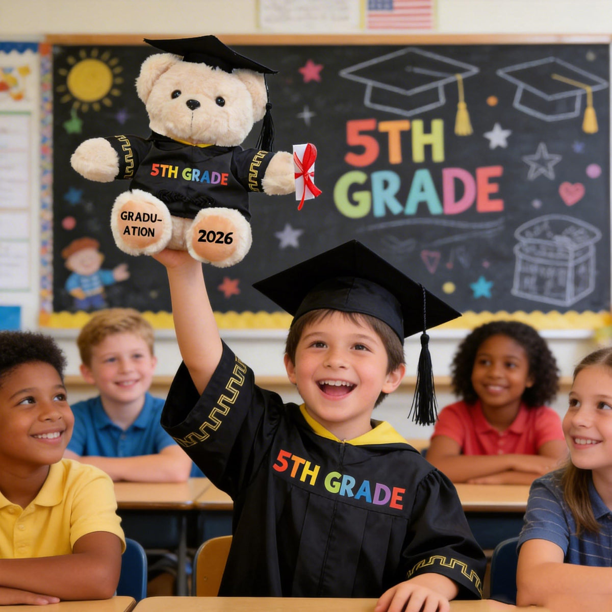 Weimaro elementary graduation decor bear adds fun to party decor