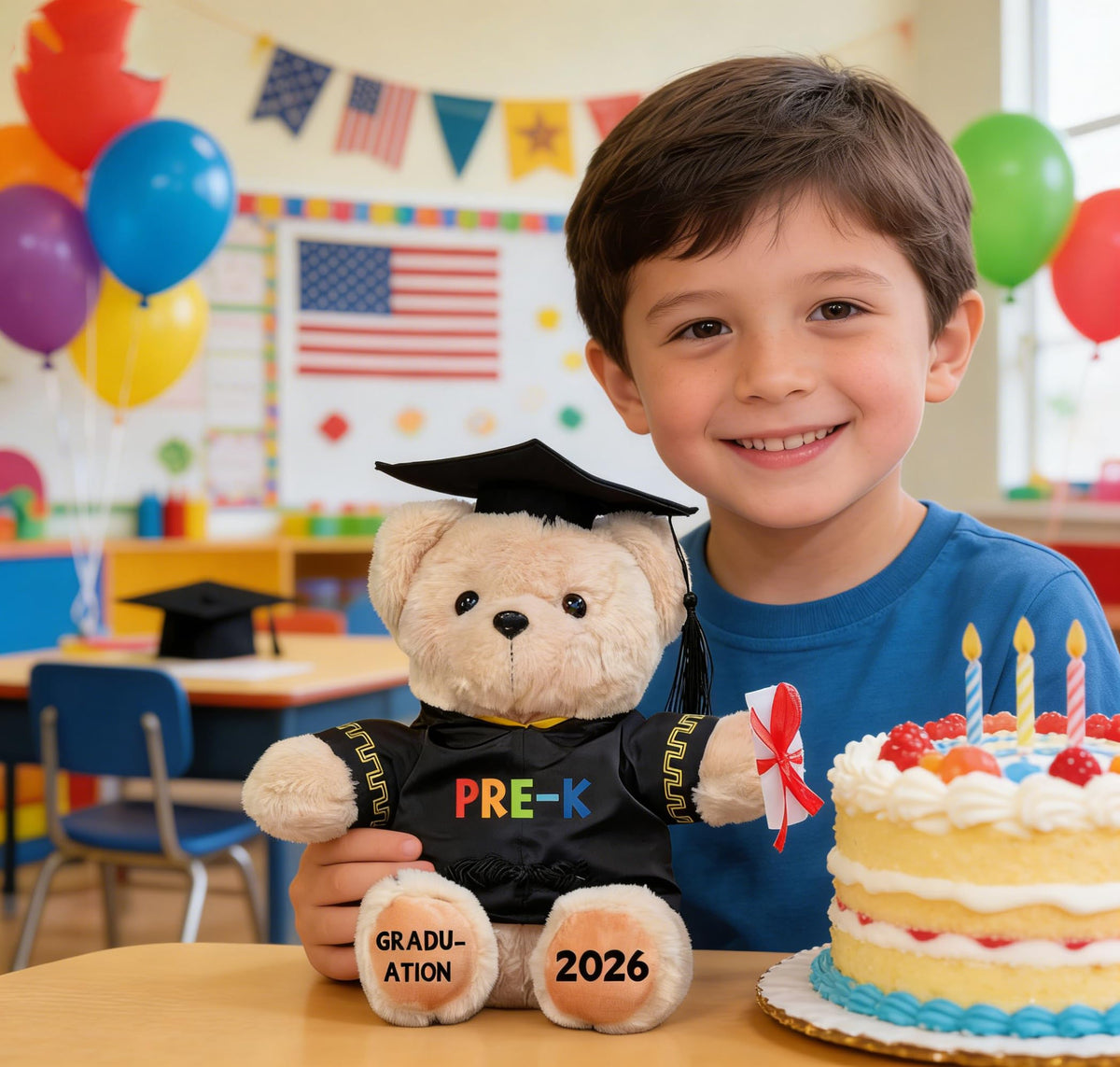 Weimaro PRE-K Graduation bear party decoration that doubles as a keepsake